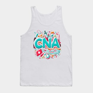 Tie Dye PCA Cute Nurse Day CNA RN Nurse Week Nursing Tank Top